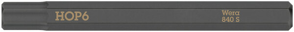 840 S Hex-Plus bits for impact screwdrivers, 6 x 70 mm