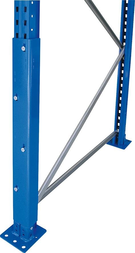 SCHULTE Lagertechnik Stützenschutz für Rahmenständer blau SCHULTE Lagertechnik