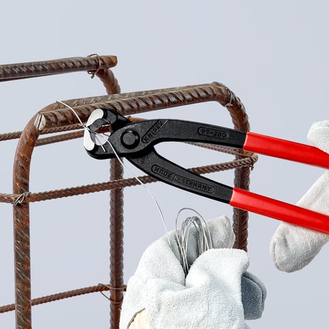 Knipex Monierzange (Rabitz- oder Flechterzange) 99 01 280 mit Kunststoff überzogen schwarz atramentiert 280 mm