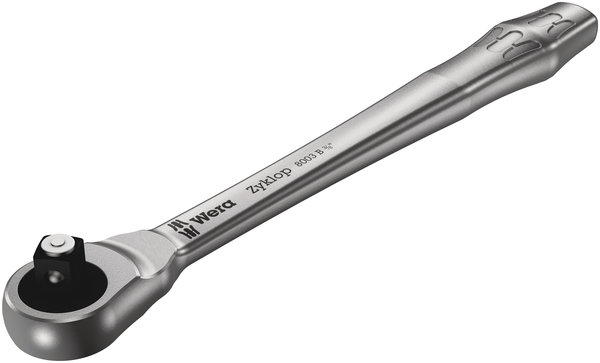 8003 B Zyklop Metal Ratchet with push-through square and 3/8&quot; drive, 3/8&qu, Klinge, Rasiermesser, Waffe, Schraubenschlüssel