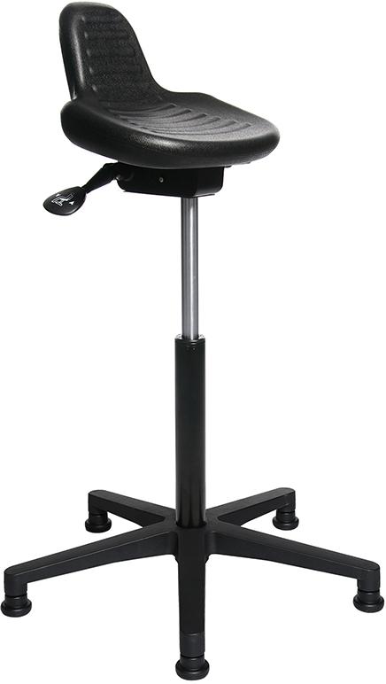 TOPSTAR Stehhilfe Standstar PU-Schaum schwarz Sitzhöhe 590-840 mm Fußkreuz mit Gleiter