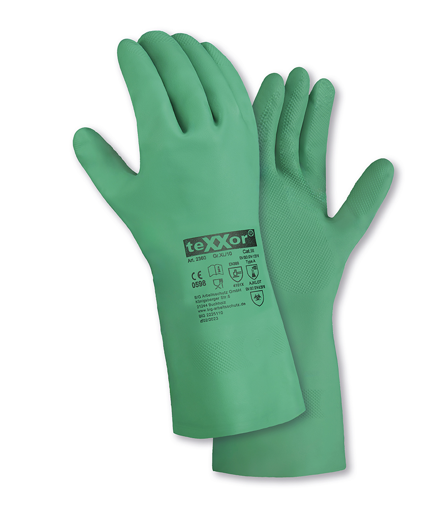 Artikelhauptbild teXXor® Chemikalienschutz-Handschuhe NITRIL
