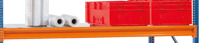 Schulte Zusatzebene W100 mit Stahlpaneelen 1785x800mm orange/verzinkt Fachlast 600kg