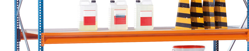 Schulte Zusatzebene W100 mit Spanplatte 1785 x 600 mm Fachlast 600 kg orange/verzinkt