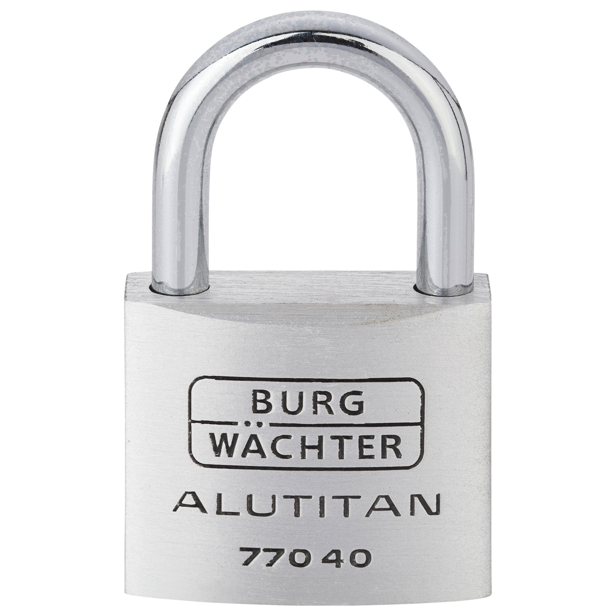 Burg-W Hangschloss aus Aluminium 770 40 Alutitan