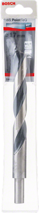 Bosch HSS Twist Drill Bit PointTeQ 17.0mm reduced shank., Metallbohrer, Spiralbohrer, HSS-Stahl, 17 mm