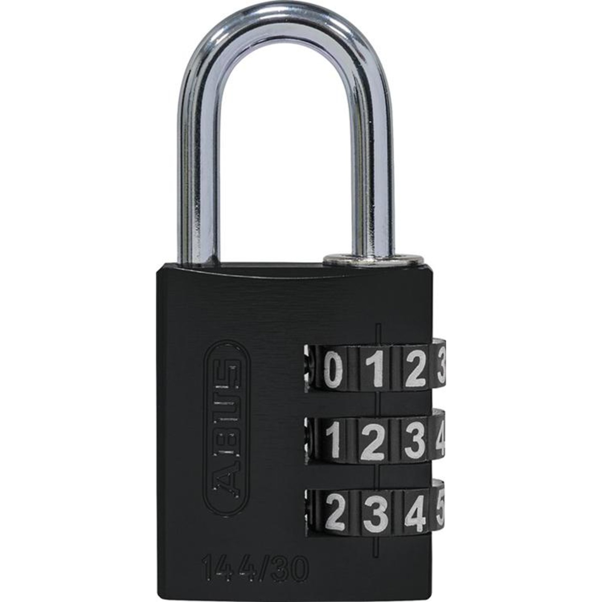 Abus Zahlenschloss 144/30 Aluminium schwarz