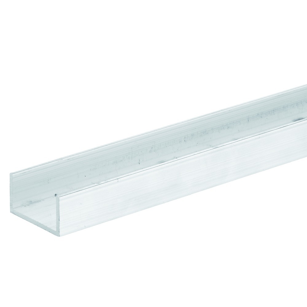 OT-Führung unten, U-140, U-Schiene,L 6000mm, Aluminium, hell, pressblank
