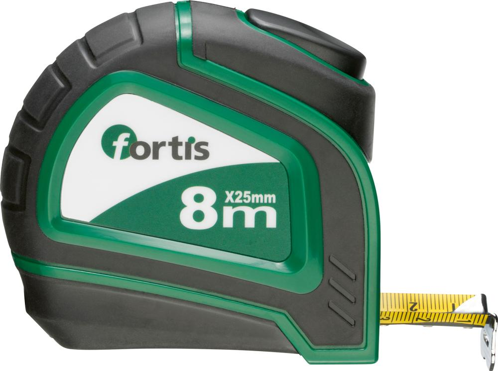 Taschenbandmaß Bandstopp 8mx25 mm FORTIS