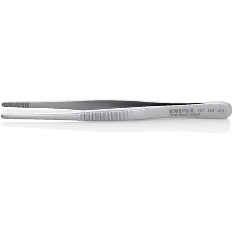 Knipex Universalpinzette 92 64 43 Präzisionspinzette stumpfe Spitze Edelstahl 120 mm