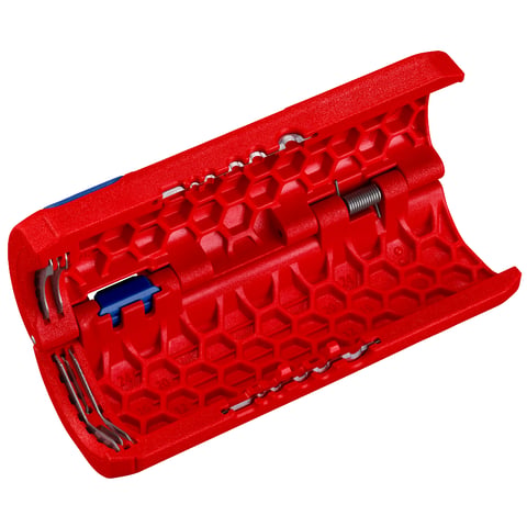 Knipex TwistCut® Wellrohrschneider 90 22 02 SB für Kunststoffrohre Ø 13-32 mm mit Abisolierfunktion