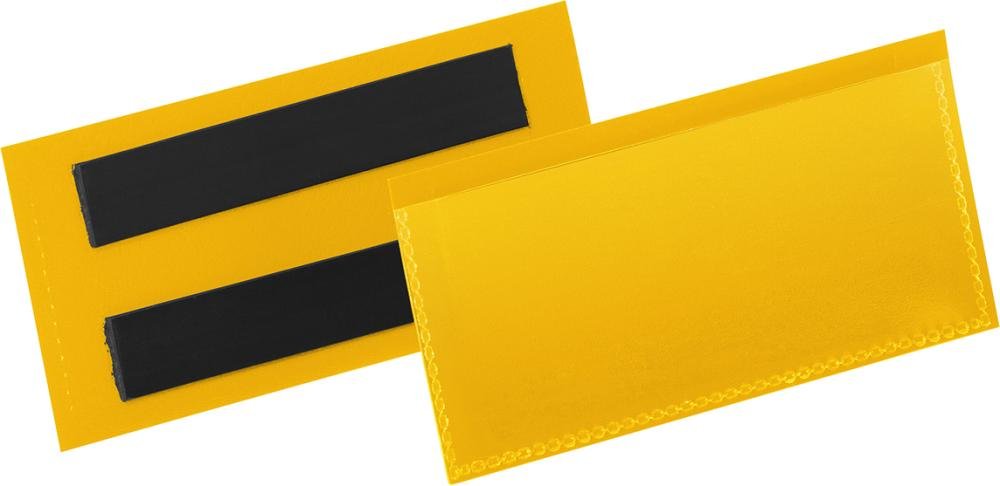 DURABLE Etikettentasche B100xH38 mm gelb, magnetisch VE 50 Stück