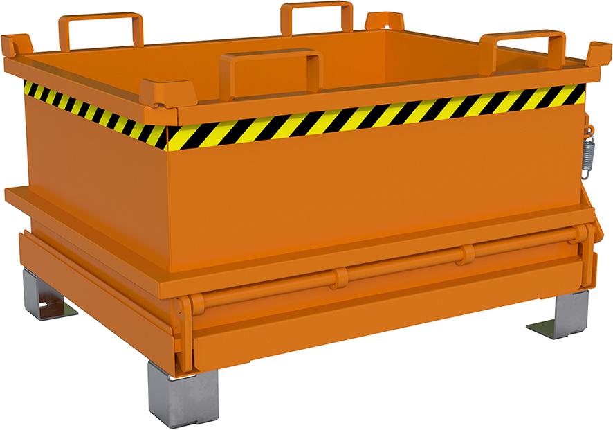 Bauer Südlohn Mini-Klappbodenbehälter MSB 250, lackiert, Gelborange