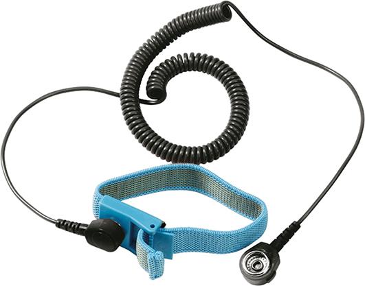 Treston Textil-Armband (ESD) mit Spiralkabel