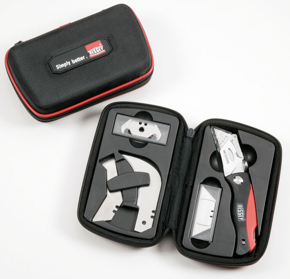 Bessey Messer-Set DBKPH-SET Klappmesser mit Kunststoffgriff und Nylonetui