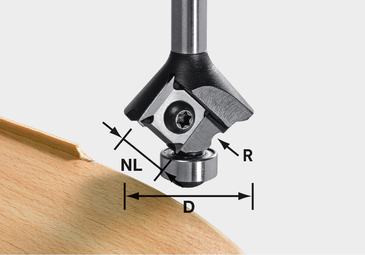Abrundfräser-Wendeplatten S8 HW R1 D28 KL12,7 MFK, Klammer, Gerät, Werkzeug