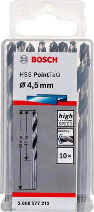 Bosch HSS Spiralbohrer-Set PointTeQ 4,5mm.