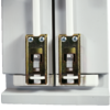 Abus Doppelschließblech DSB550 W für Fenster-Stangenschlösser FOS550/FOS650 Stahl weiß