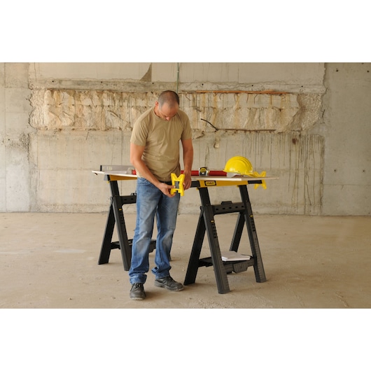Stanley Unterstellbock Vario Paar STST1-70559 Höhenverstellbar Breitenverstellbar 450kg