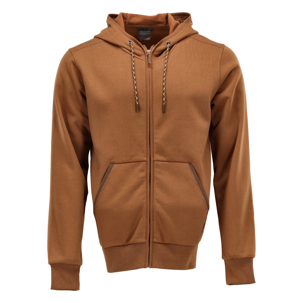 Mascot Kapuzensweatshirt mit Reißverschluss Kapuzensweatshirt Größe 2XL, Nussbraun