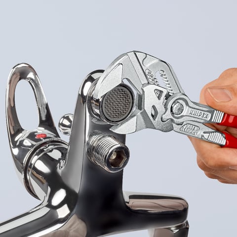 Knipex Zangenschlüssel 86 03 180 verchromt Kunststoff überzogen 180 mm