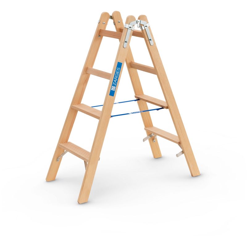 ZARGES Crestastep B - Holz-Stufenleiter 2 x 4 Stufen 40025