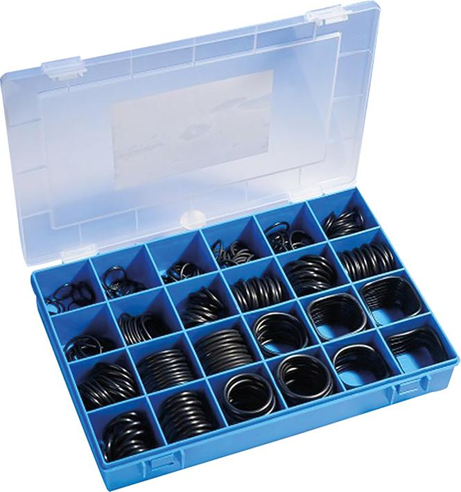 O-Ring-BOX A, NBR 70, zöllig, 340 Stück 30 Abmessungen, 3x2 bis 45x4