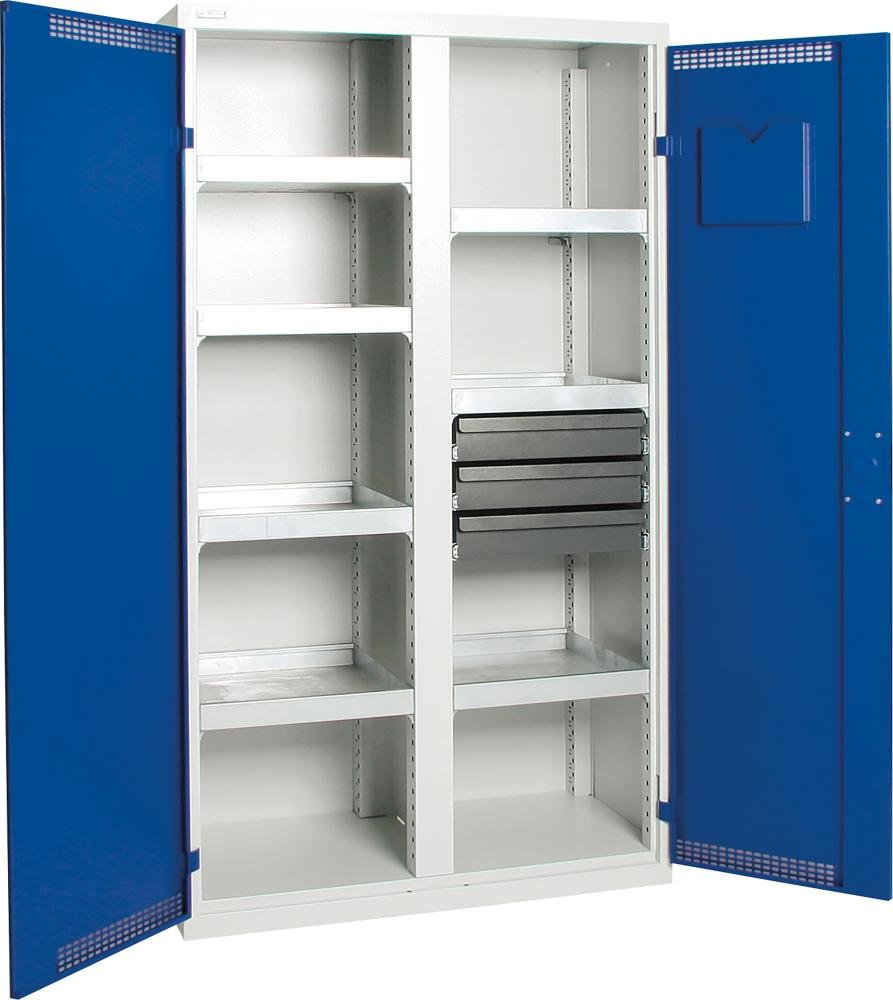 Stumpf Umweltschrank BASIC plus 1800x1000x500 blau 7W