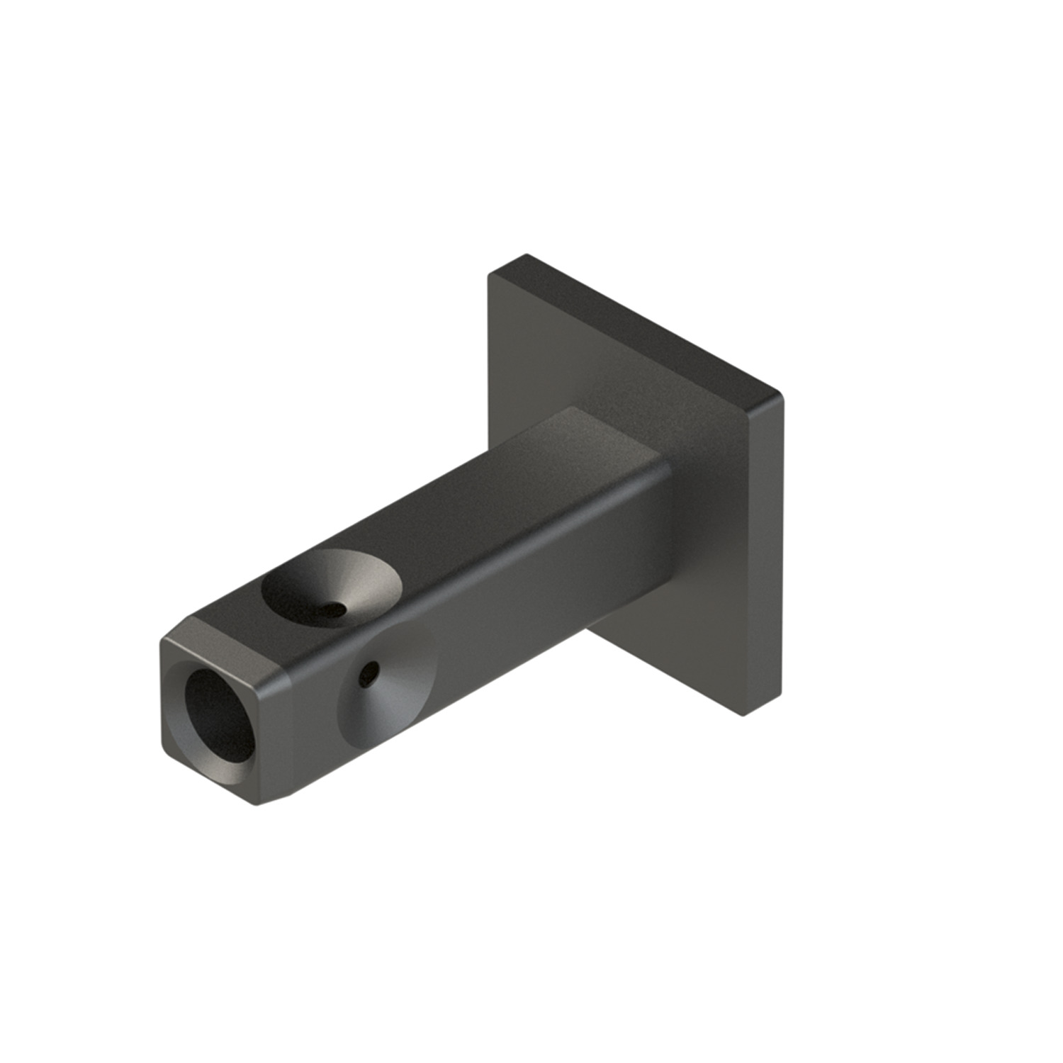 HETTICH Cadro Wand-/Bodenbefestigung 18 x 18 mm Edelstahl Optik