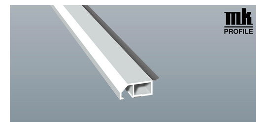 MENKE Anschlussprofil 40 mm WL SK 6m foliert klipsbar Anthrazit Feinstruktur