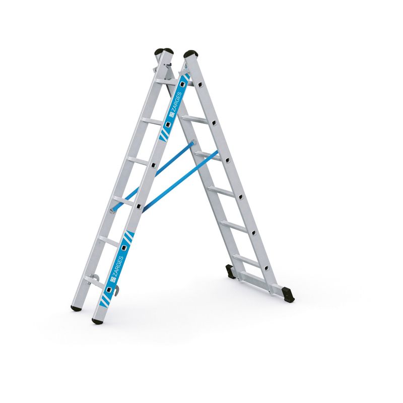 ZARGES Combimaster Plus X - Kombi-Steh-Schiebeleiter 2 x 6 Sprossen 42566