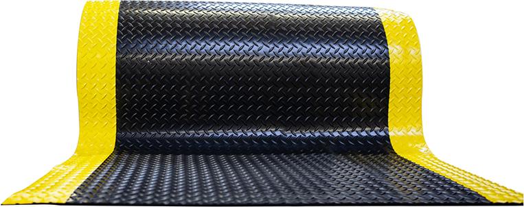 Miltex Schmutzfangmatte Yoga Deck Ultra 120 cm x max. 22,86 m schwarz/gelb