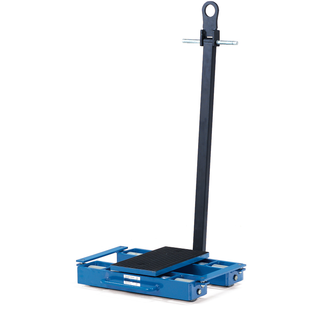 Fetra Fahrwerk lenkbar 6958 12t Tragplatte 400x220mm Stahlrollen Zugdeichsel