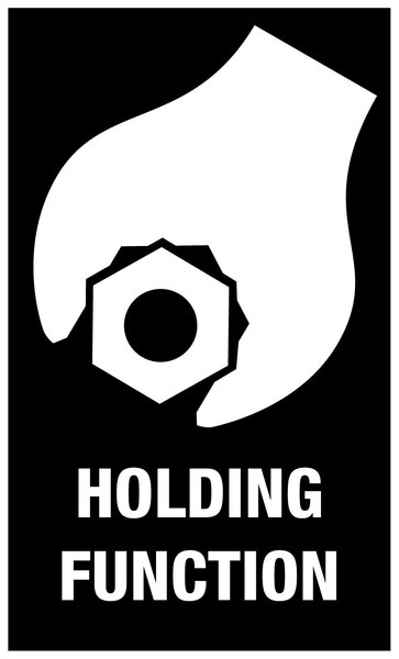 Holding function, Schablone, Werbung, Plakat