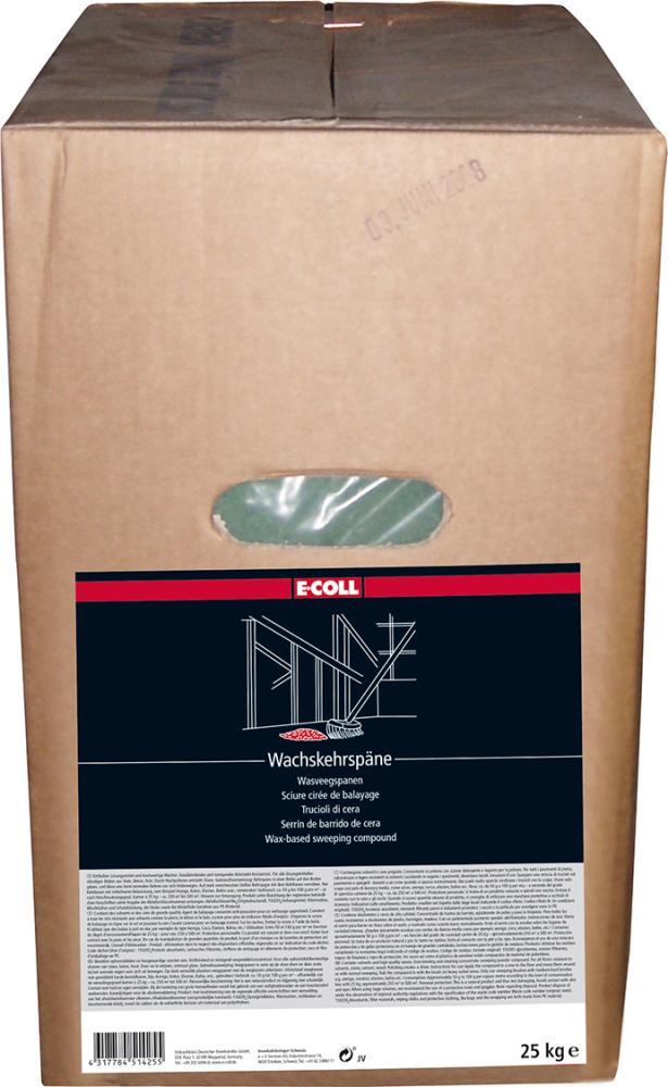 Produktbild E-COLL Wachskehrspäne 25kg blau E-COLL