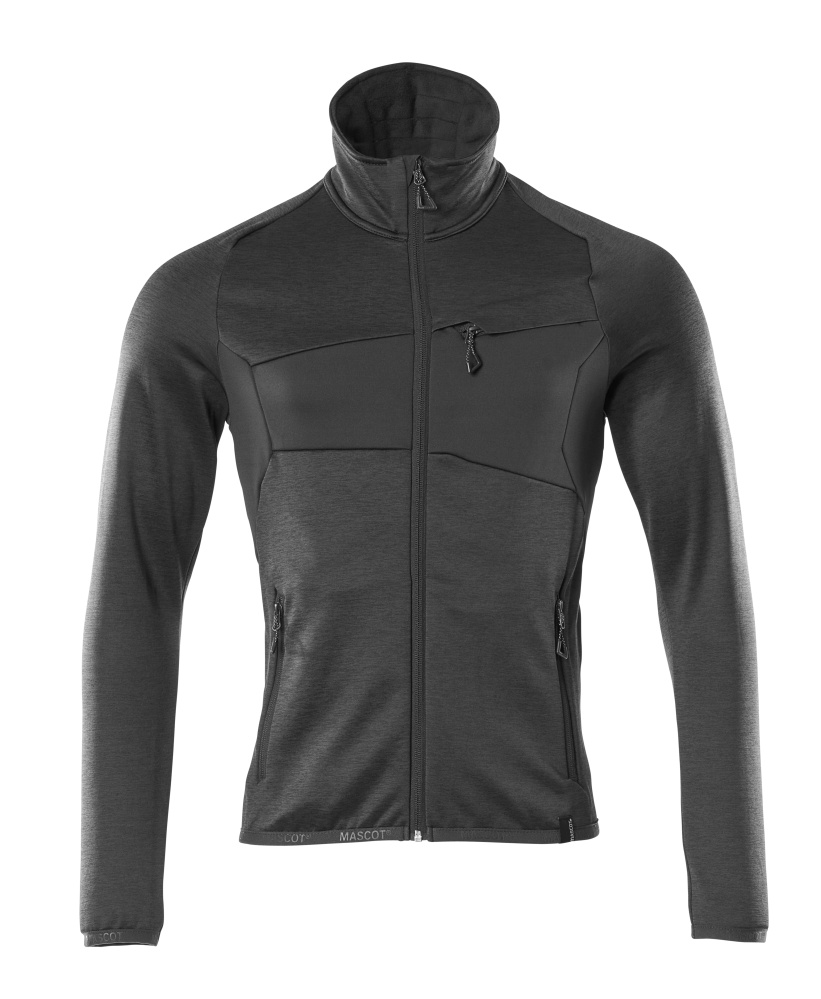 Fleecepullover mit Reißverschluss