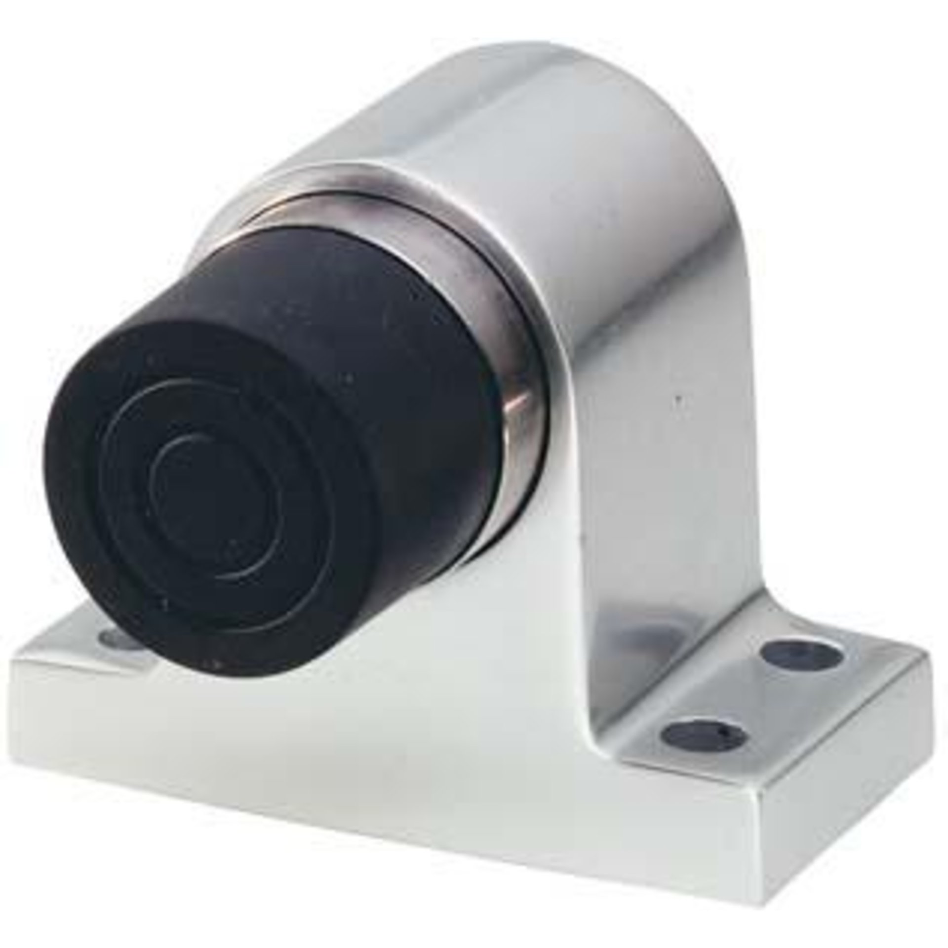 KWS 2024 Türpuffer zum aufschrauben, gefedert silberf. lackiert