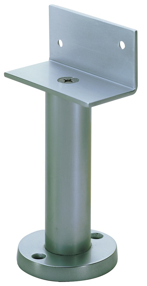 KWS 4010 Trennwandstütze 100 mm hoch, Winkelauflage, silberf. elox.