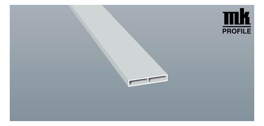 MENKE Kammerprofil 40x7mm 6m Anthrazitgrau Glatt ohne Nase