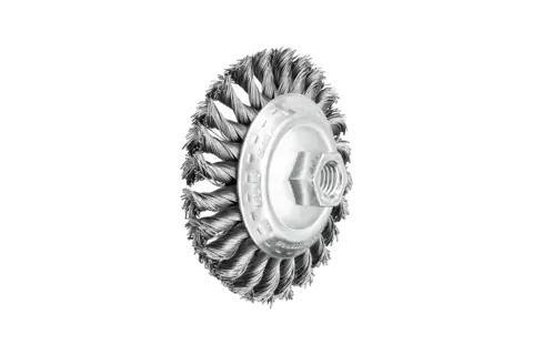 Pferd TOOLS Kegelbürste gezopft KBG Ø 115x15 mm M14 Stahldraht 0,50mm