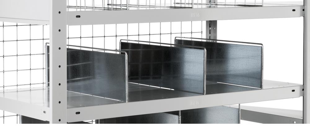 Produktbild META Fachteiler durchgehend (verzinkt) für META CLIP Steckregale