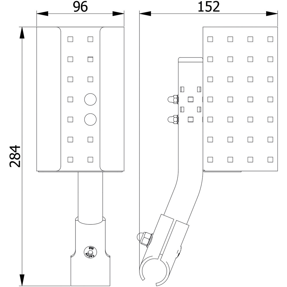 Fetra Flaschenhalterung für Euro-Flaschen 1000ml 93x75mm