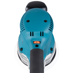 Makita Exzenterschleifer BO6030JX 310W 150mm mit Klett und Staubabsaugung im MAKPAC