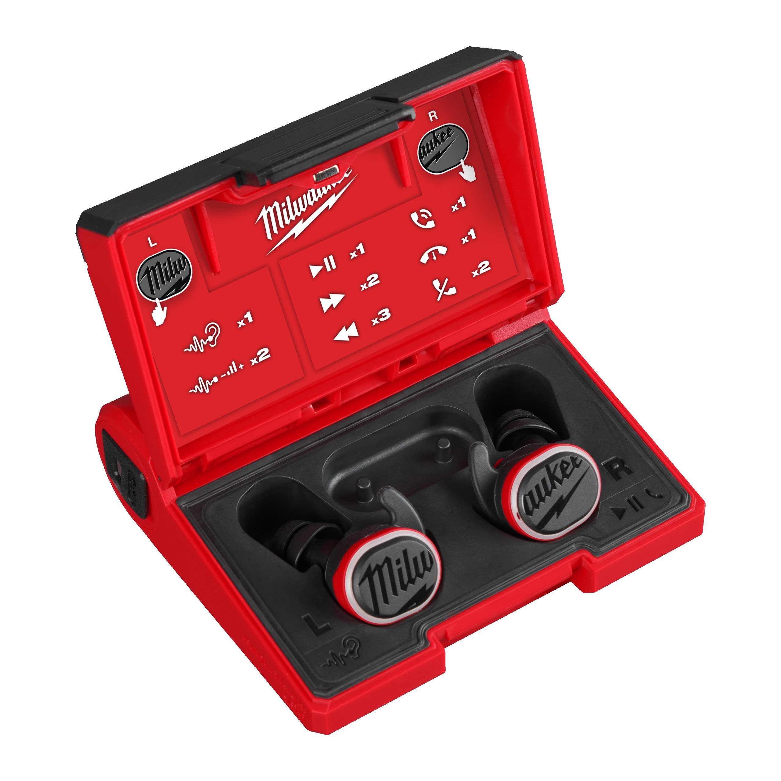 Milwaukee L4 RLEPB-301 Bluetooth Gehörschutz mit REDLITHIUM USB