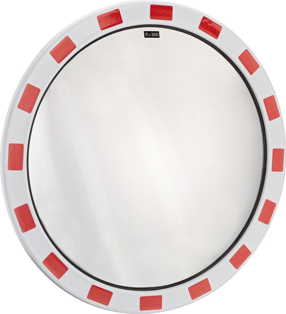 dancop Verkehrsspiegel Eisfrei rund D800 mm für Außen Inox-Spiegelfläche