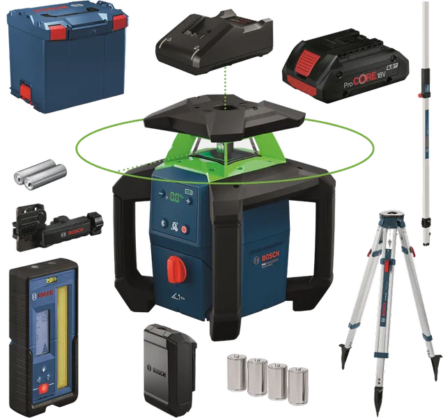 Bosch Rotationslaser GRL18V-4-34CVG 1 x Akku ProCORE18V 4.0Ah in L-BOXX
