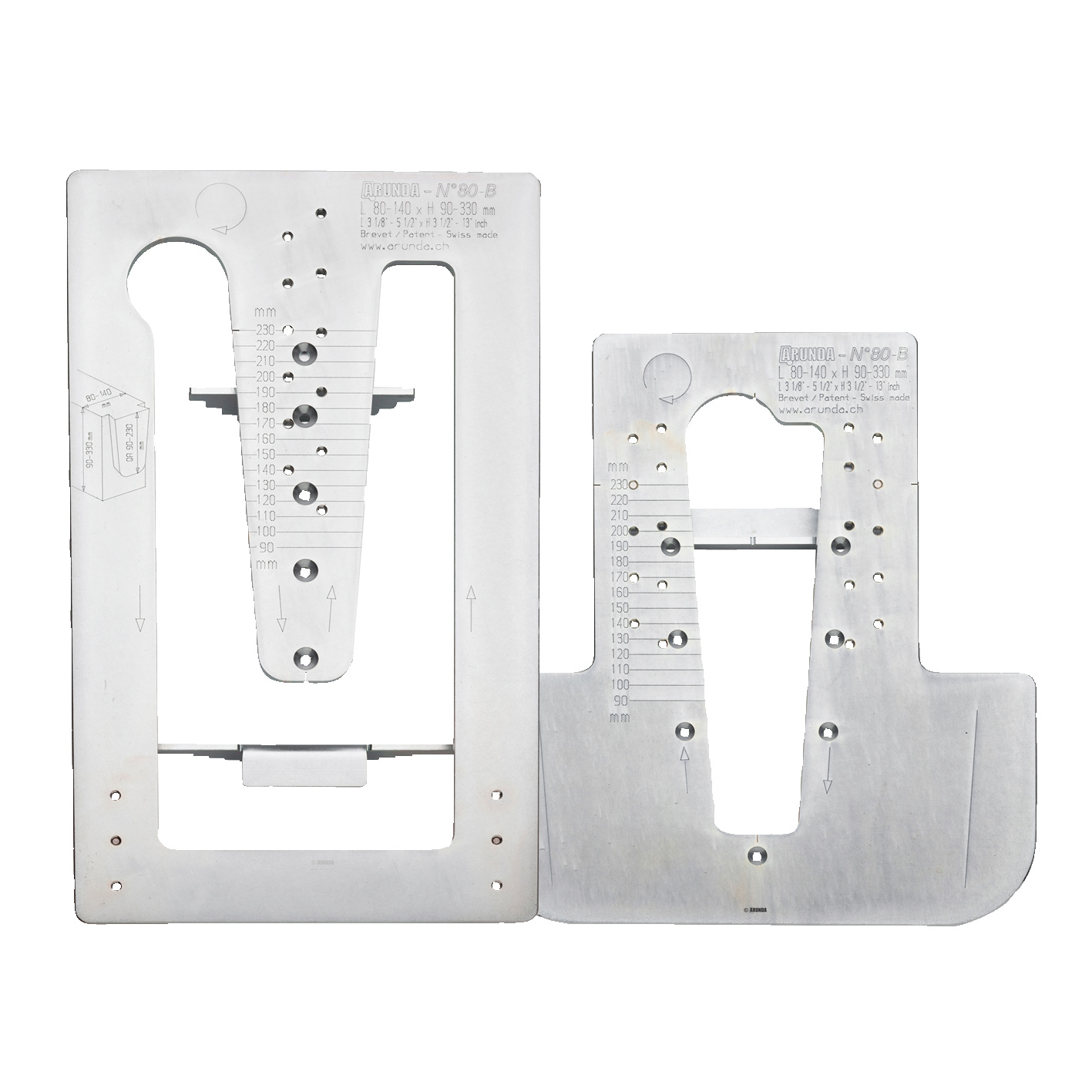 Frässchablonen Arunda Serie B Hauptbild