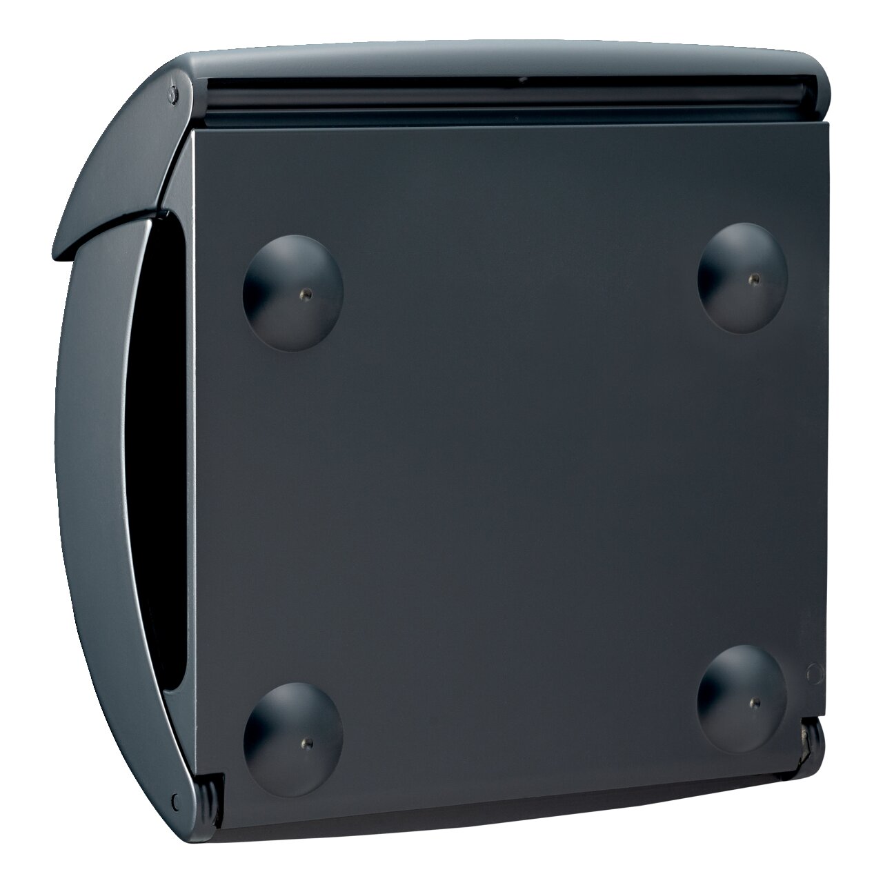 Burg Wächter Briefkasten Pearl 886 GR Kunststoff Granit Matt 380x400x178mm DIN C4 Zeitungsfach