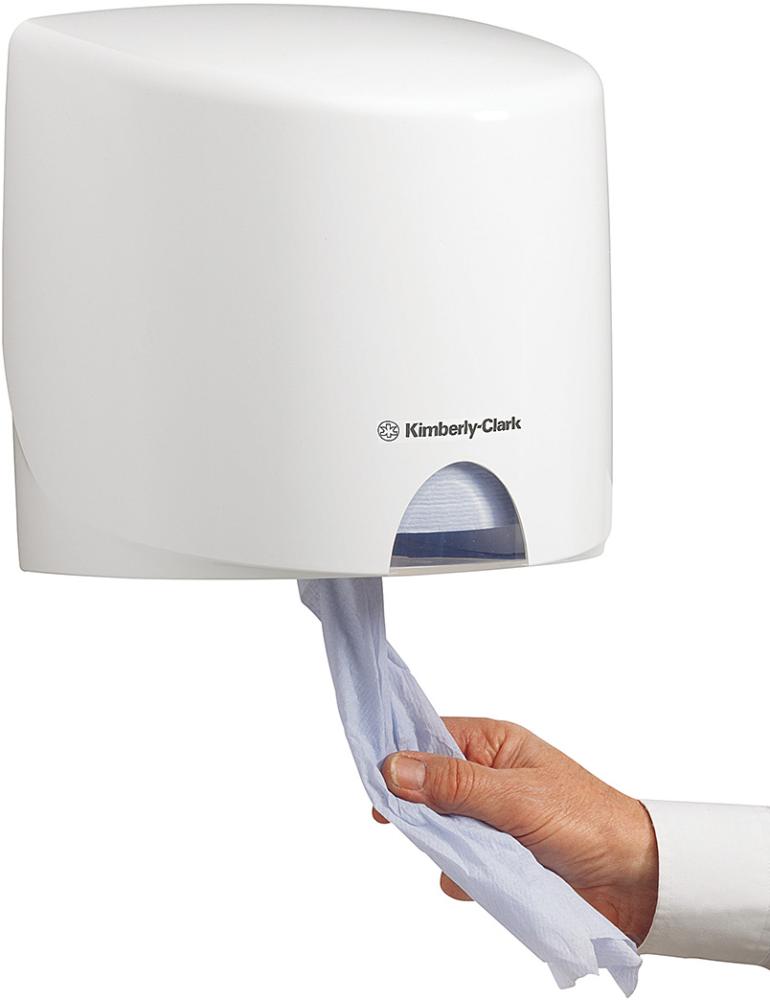 Kimberly-Clark Spender f. Zentralent. Kunststoff, weiß Kimberly-Clark Spender f. Zentralent. Kunststoff, weiß