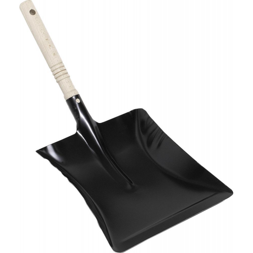 Kehrschaufel Metall schwarz 22 cm breit